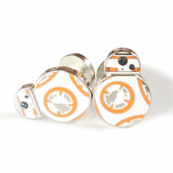 画像1: Star Wars スターウォーズ  BB-8カフスボタン（カフリンクス・カフスボタン） (1)